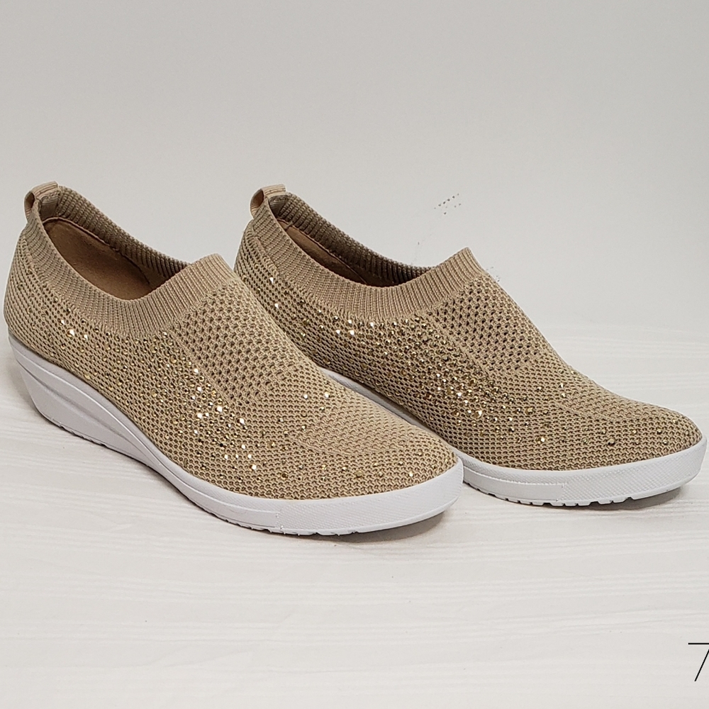 Anne Klein Yearly Knit Slip-On Sneaker - Crystal